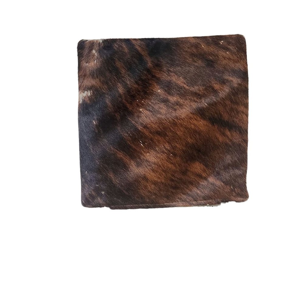 Brown Cowhide Accent Pillow - Luxe Fur Throw Pillow